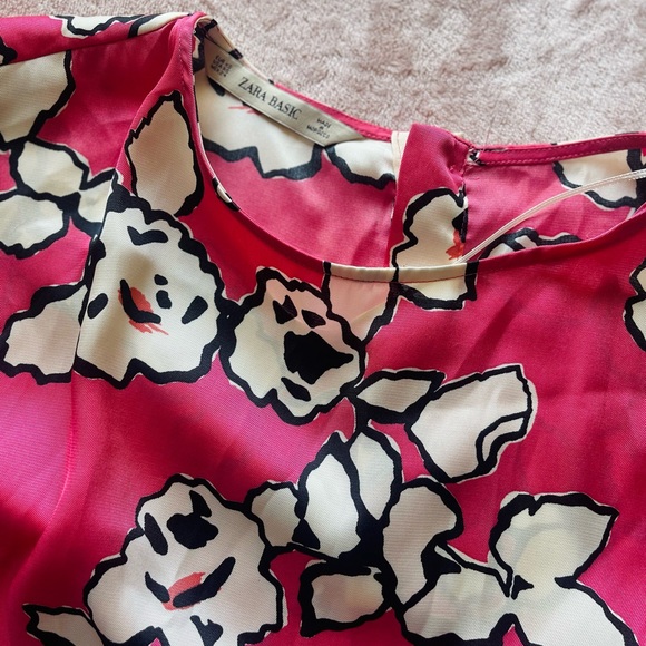 Zara Basic Fuchsia Pink Blouse - Picture 6 of 11